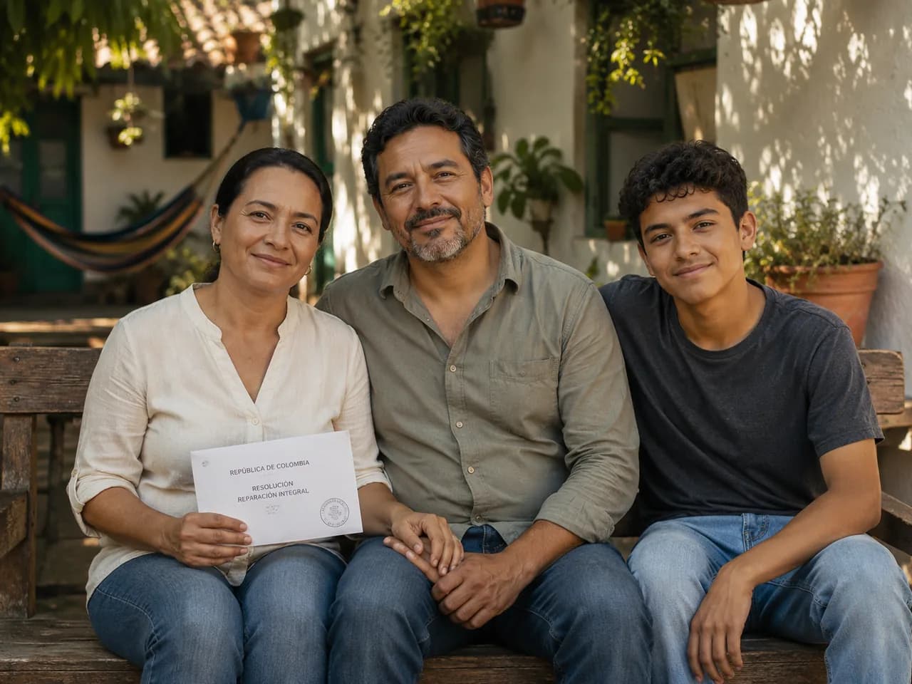 Familia tras lograr reparación del Estado con Lextalegal